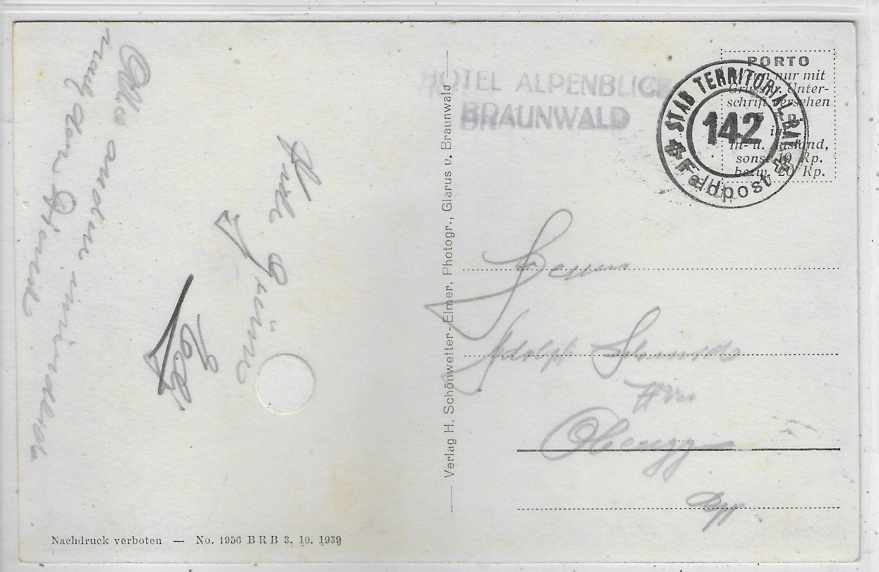 Cartoline postali: Braunwaldbahn im Winter – Usato da Ettingen venduto da Kartenplanet 1