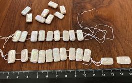 29 perles culture blanches "rectangles" / Zuchtperlen