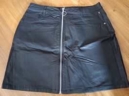 Lederlook Minirock New Yorker, Grösse 40