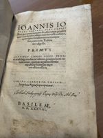 Ioannis Pontani Opera, Basel 1538
