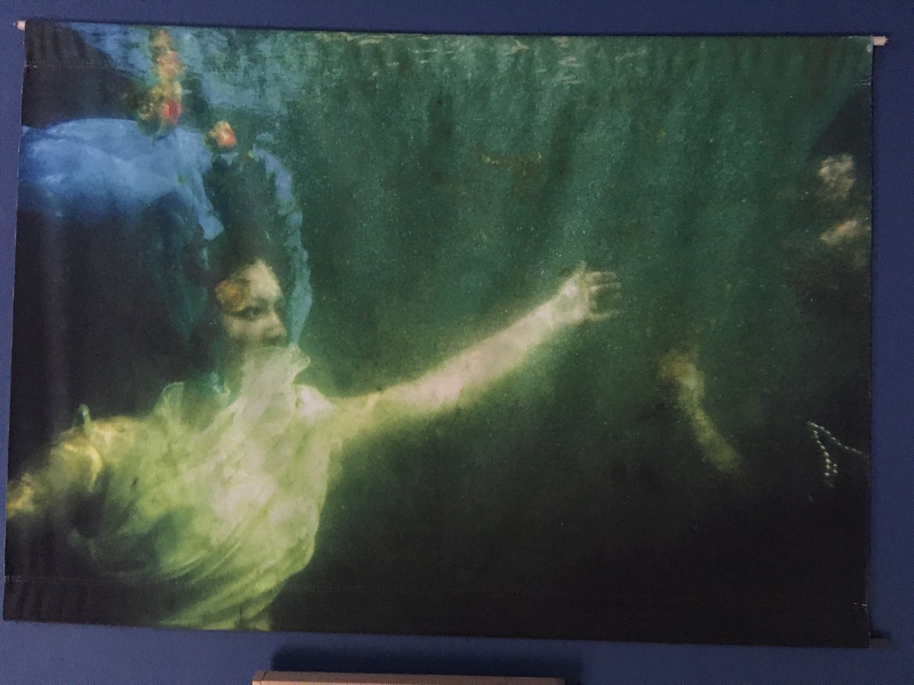 Foto & Immagini: Stoffbild Wassernixen Perlen Rosen See – Nuovo (secondo la descrizione) da Kreuzlingen venduto da Muschel64