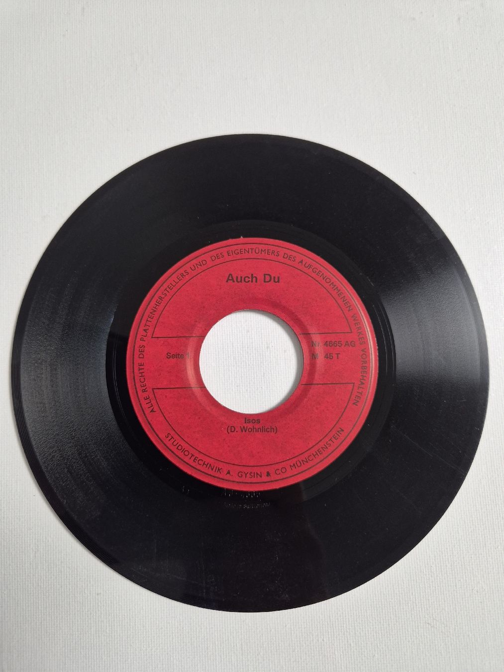 Schallplatten: Auch Du -  Combomoerci Isos - Single , CH – Gebraucht aus Uster von newwave0 2