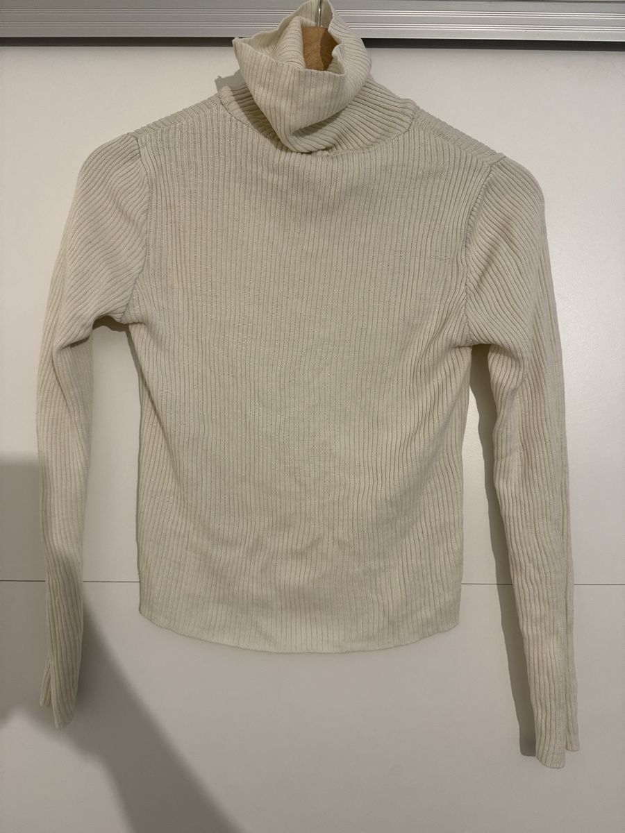 Pullover & Sweatshirts: Stylischer Rippenpullover, beige, Gr. M – Gebraucht aus Rebstein von Tuerkii 1