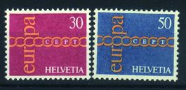 1971, Nr.496–497, Europa **