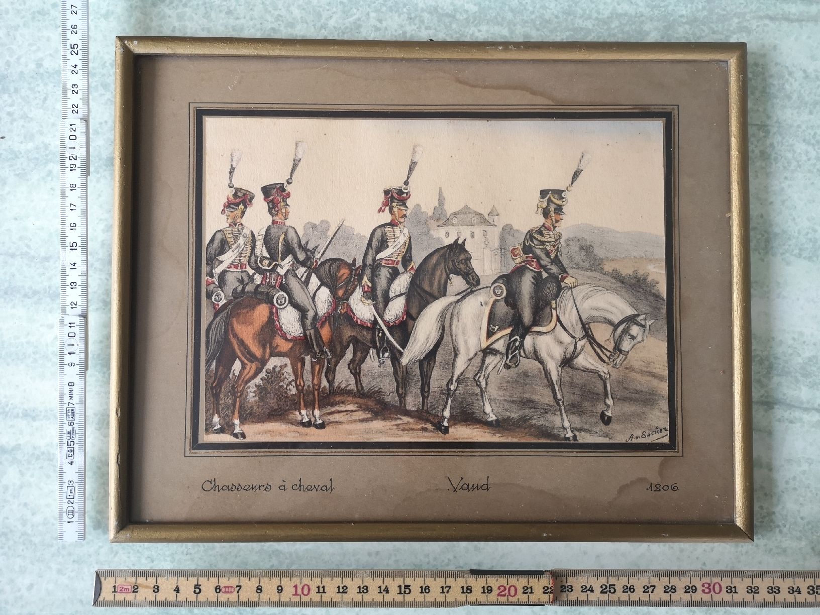 Incisioni: Schöner Stich von Albert von Escher 1806 – Usato da Kleindietwil venduto da wecker21 1