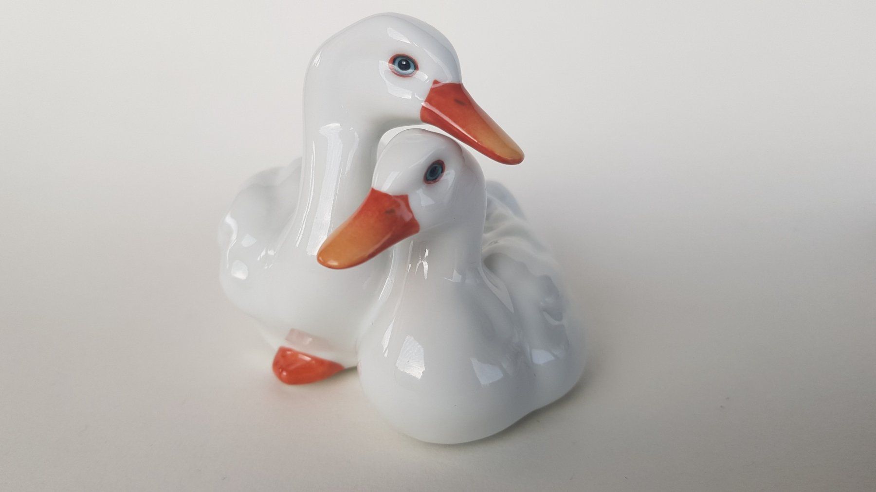 Herend Figuren: Herend - " Schwanenpaar " -  aus  Schweizer Sammlung – Gebraucht aus Horw von Kunstreich7 5