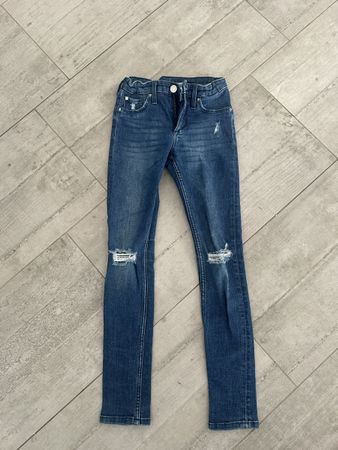 H&M Skinny Jeans blau Grösse 134 👖☀️
