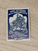 Litho Werbe Vignette Karl der Kühne - Zürich Wiedikon 1904