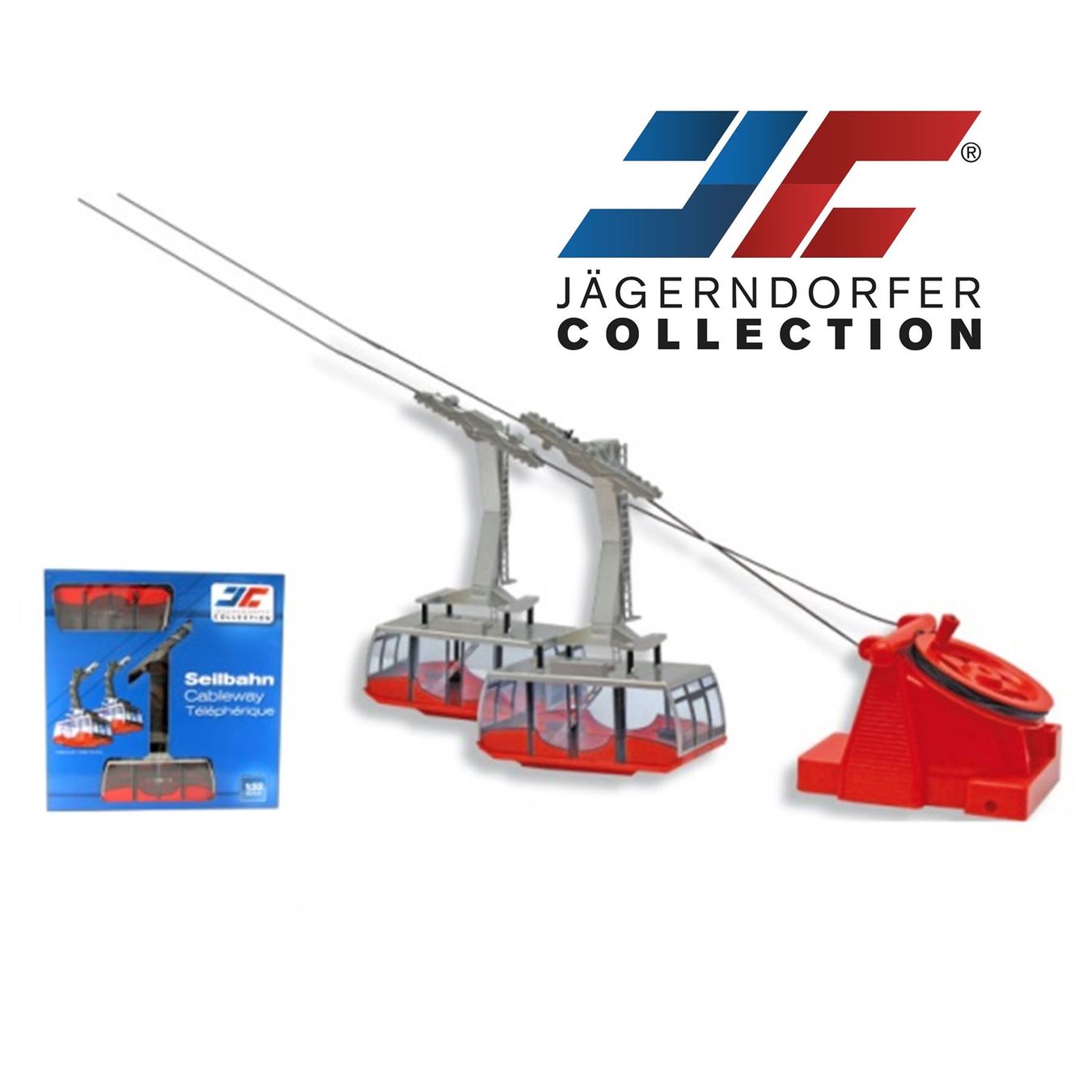Modellbausätze & Standmodelle: Pendelbahn 2 Gondel Handbetrieb rot 1:32 – Neu und originalverpackt aus Wettingen von Swala 2