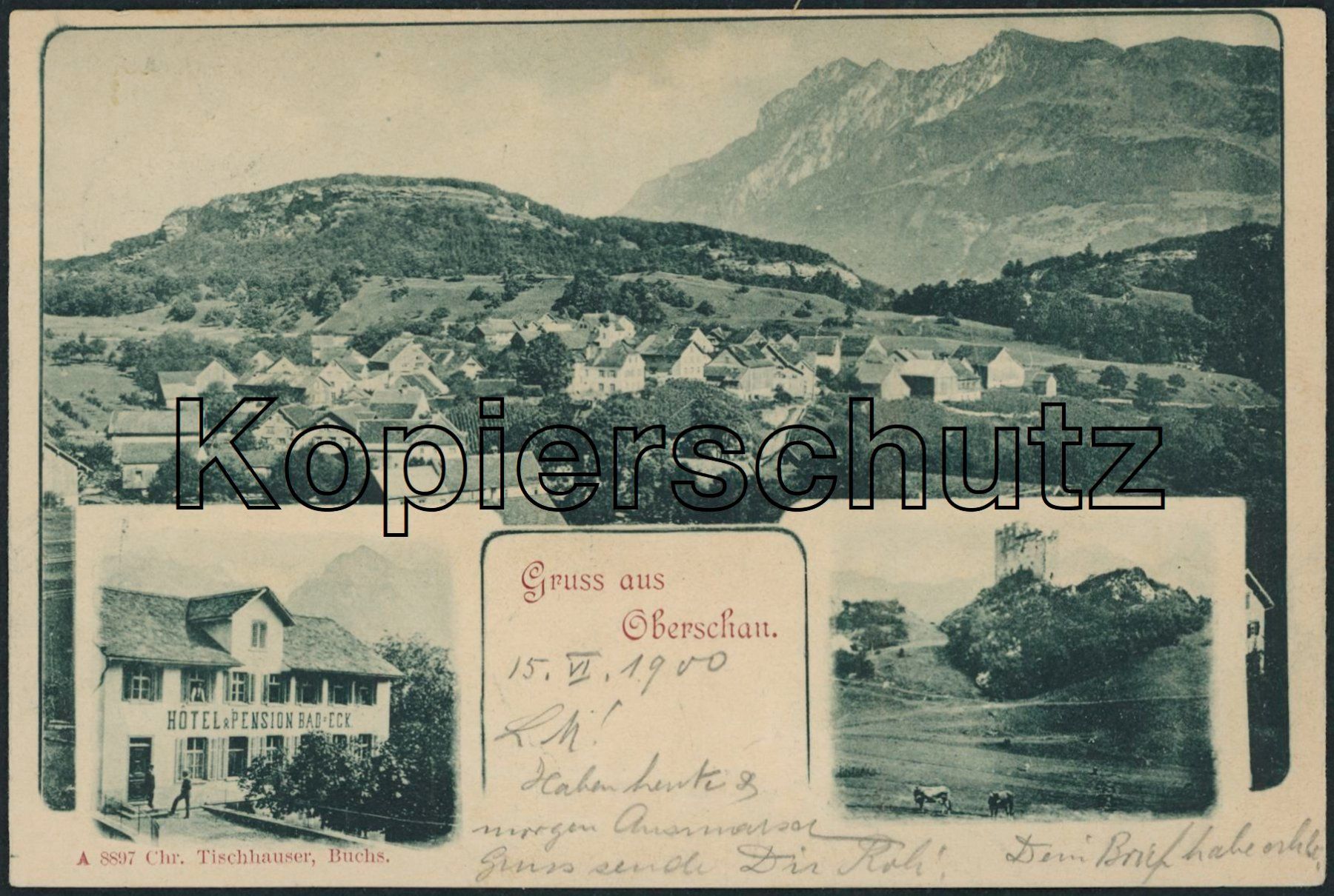Cartoline postali: SG Oberschan - Wartau – Usato da Schindellegi venduto da leecollect