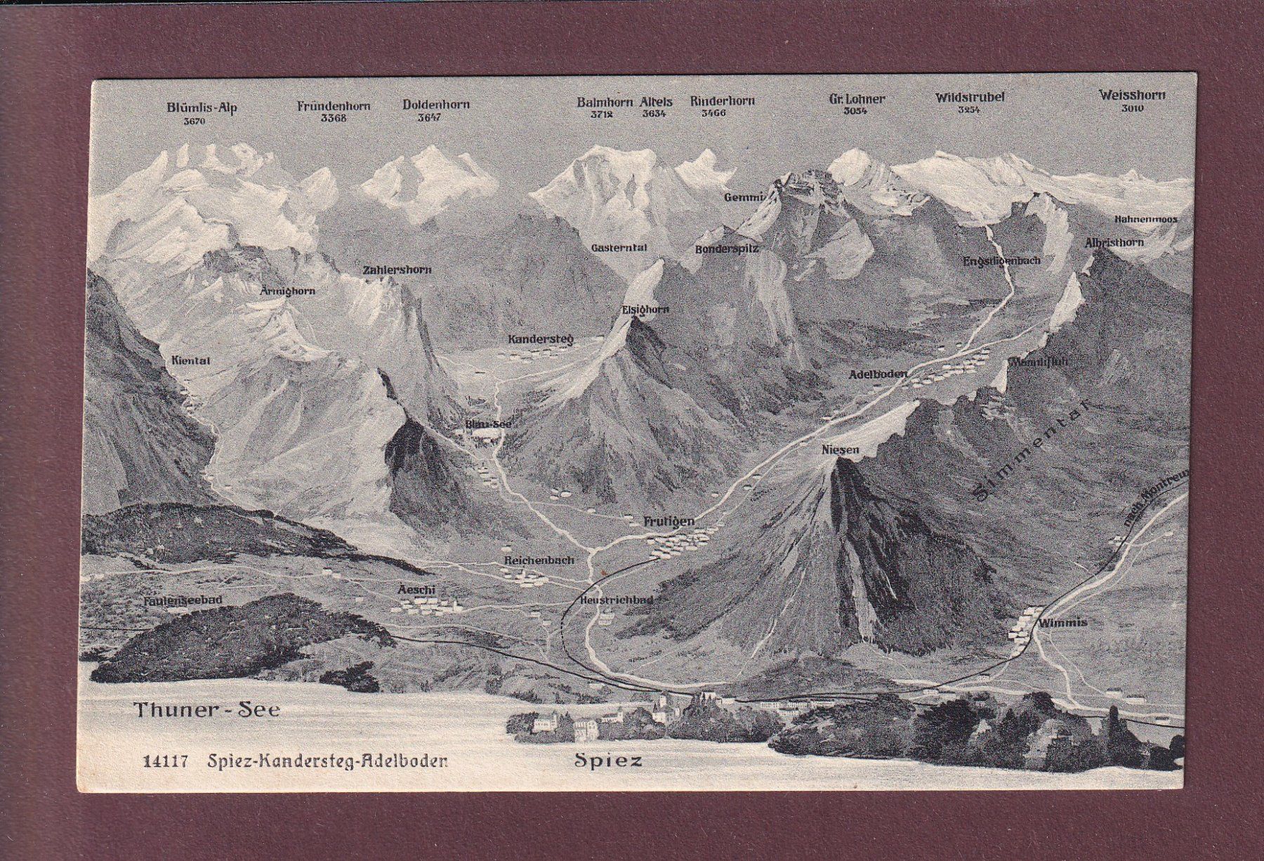 Cartes postales: SPIEZ - KANDERSTEG - ADELBODEN – D'occasion à Pully par nicecards