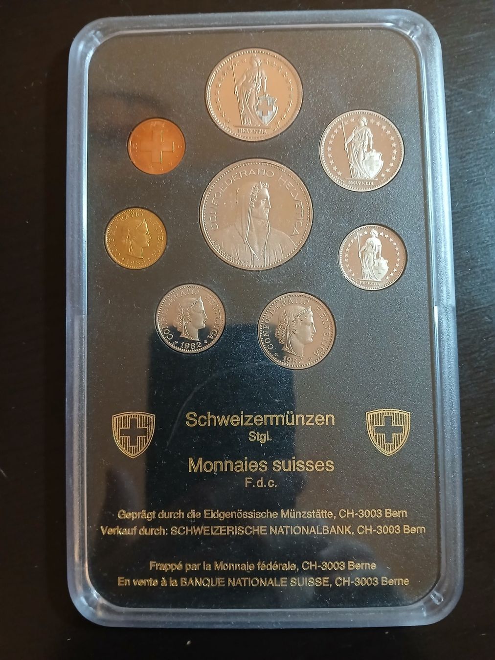 Tutti le monete: Münzsatz Schweiz 1982 Stempelglanz – Usato da Lungern venduto da Dremar 1