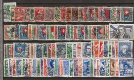 PJ099 - Lot Pro Juventute 1913-1963 (complet) obl.
