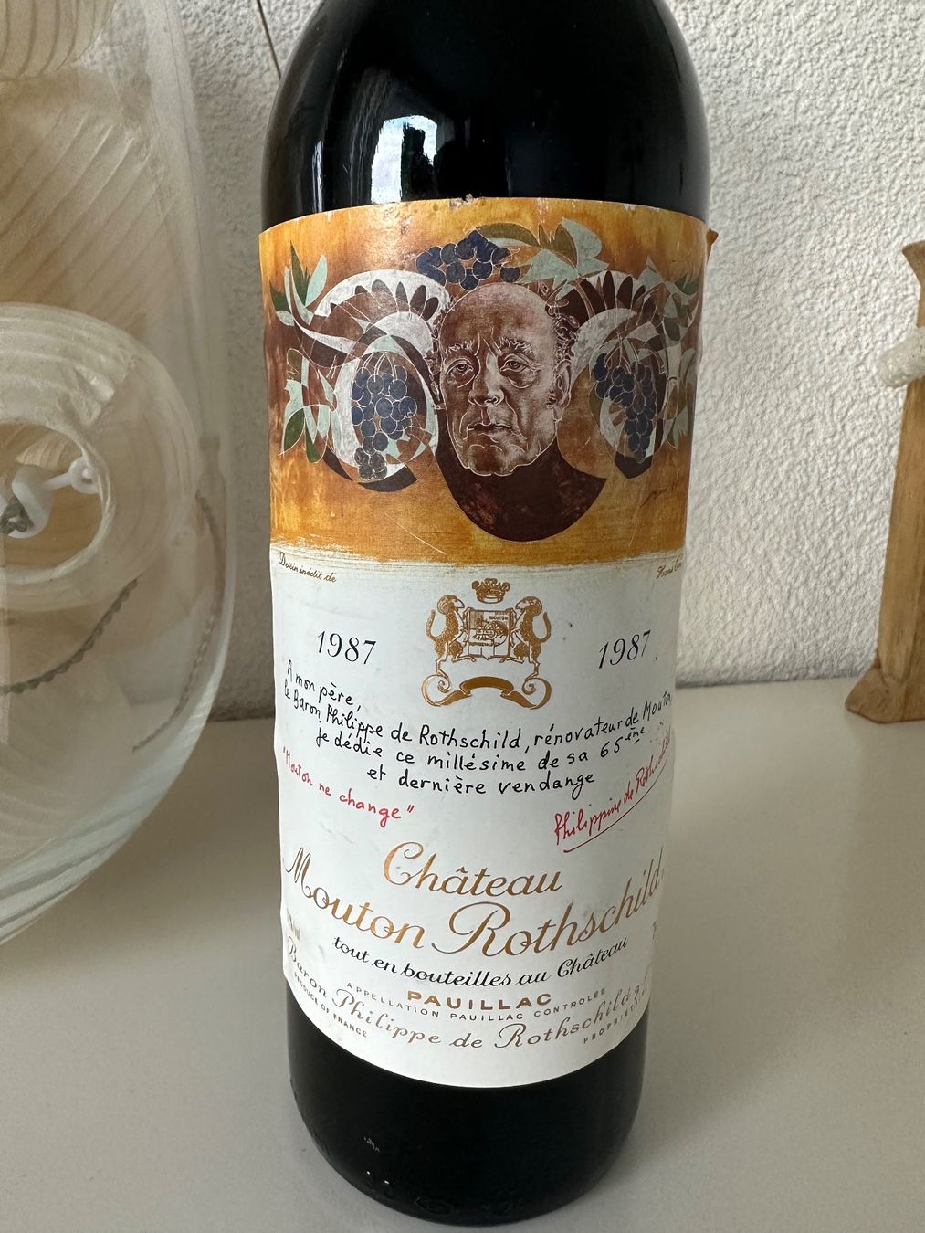 Mouton Rothschild Vino: Château Mouton Rothschild 1987 – Nuovo (secondo la descrizione) da Yens venduto da Rilou80 1