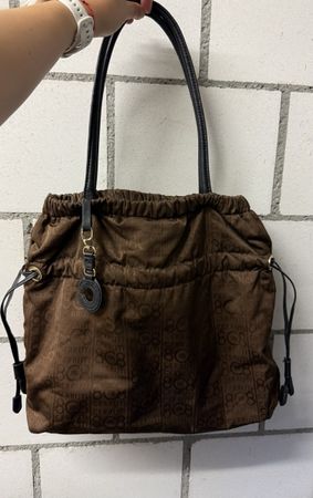 Cerruti Handbag Brown Monogram