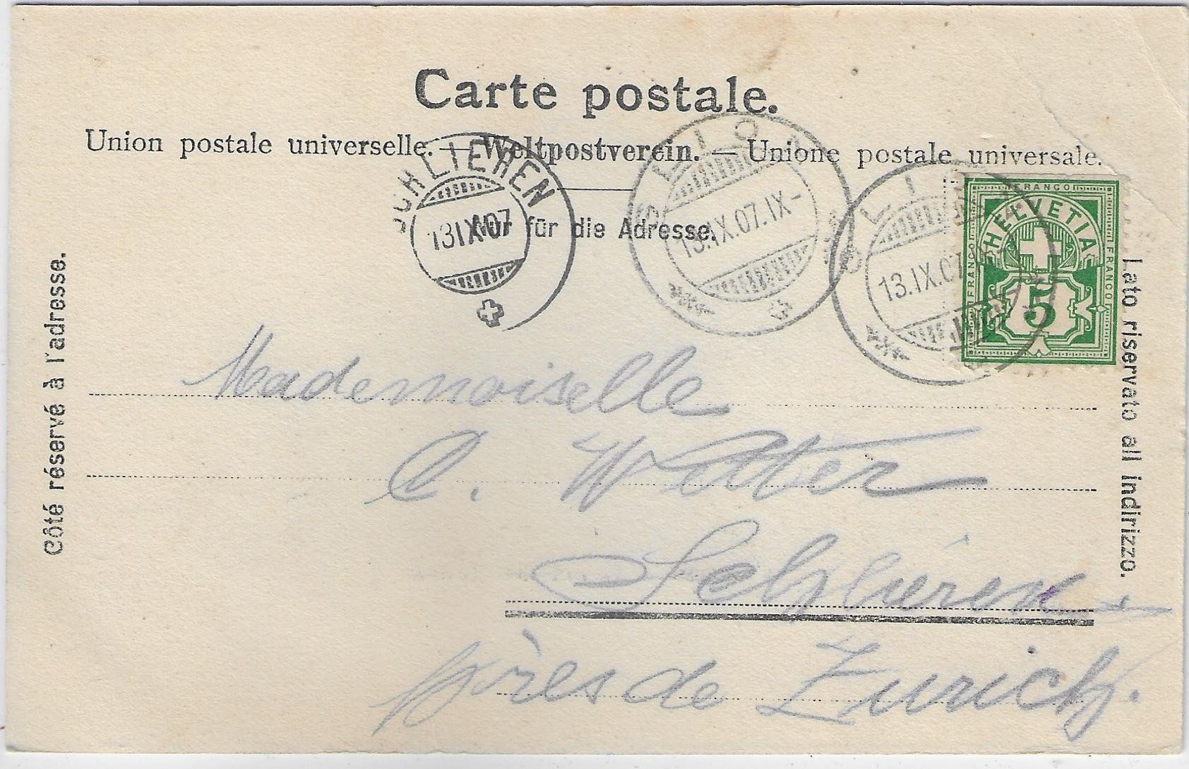 Ansichtskarten: Geneve - La rade et le Kursaal - Dampfer – Gebraucht aus Ettingen von Kartenplanet 1