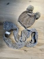 Ensemble hivernal: bonnet à pompons et écharpe douce 8/10 à