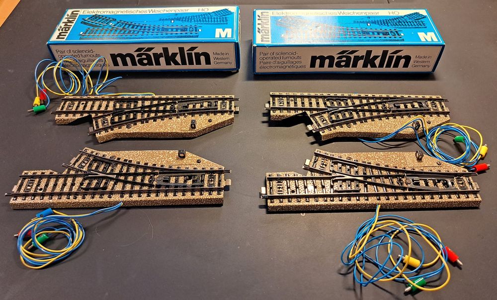 Märklin 5137, 2 Weichenpaare 5138 + 5139, H0, M, Metall (Neu (gemäss ...