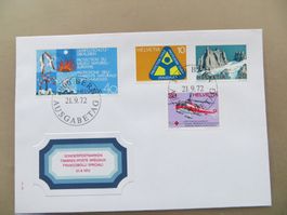 Brief FDC Sondermarken 1972