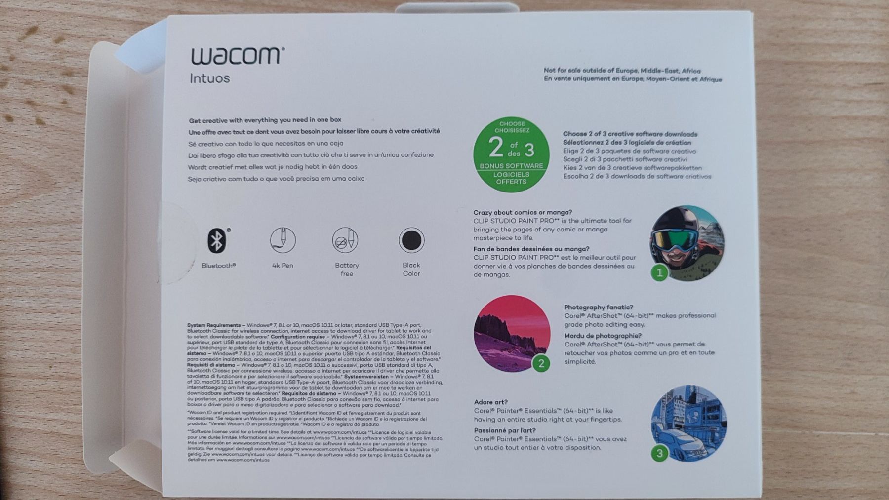 Wacom Tablet PC: Grafiktablett Wacom Intuos mit Stift schwarz – Nuovo (secondo la descrizione) da Nussbaumen AG venduto da Verkauufer24 6