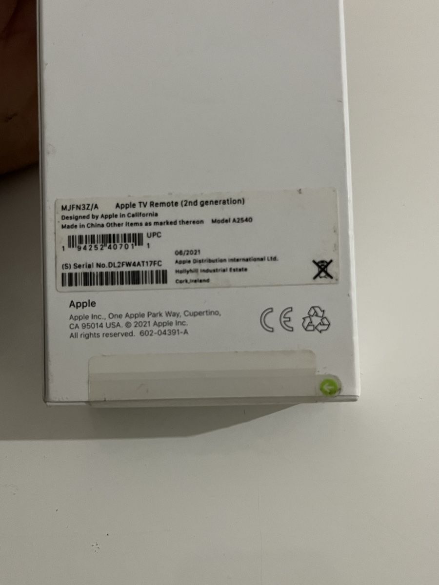 Apple Fernbedienungen: Télécommande Apple TV Remote – Neu und originalverpackt aus Petit-Lancy von Hpk_tbk 4