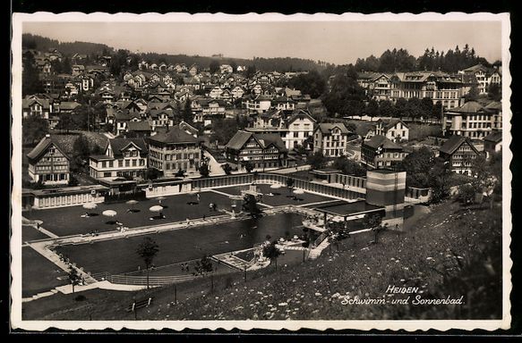 Cartoline postali: AK Heiden, Schwimm- und Sonnenbad – Usato da Berlin venduto da bartko-reher