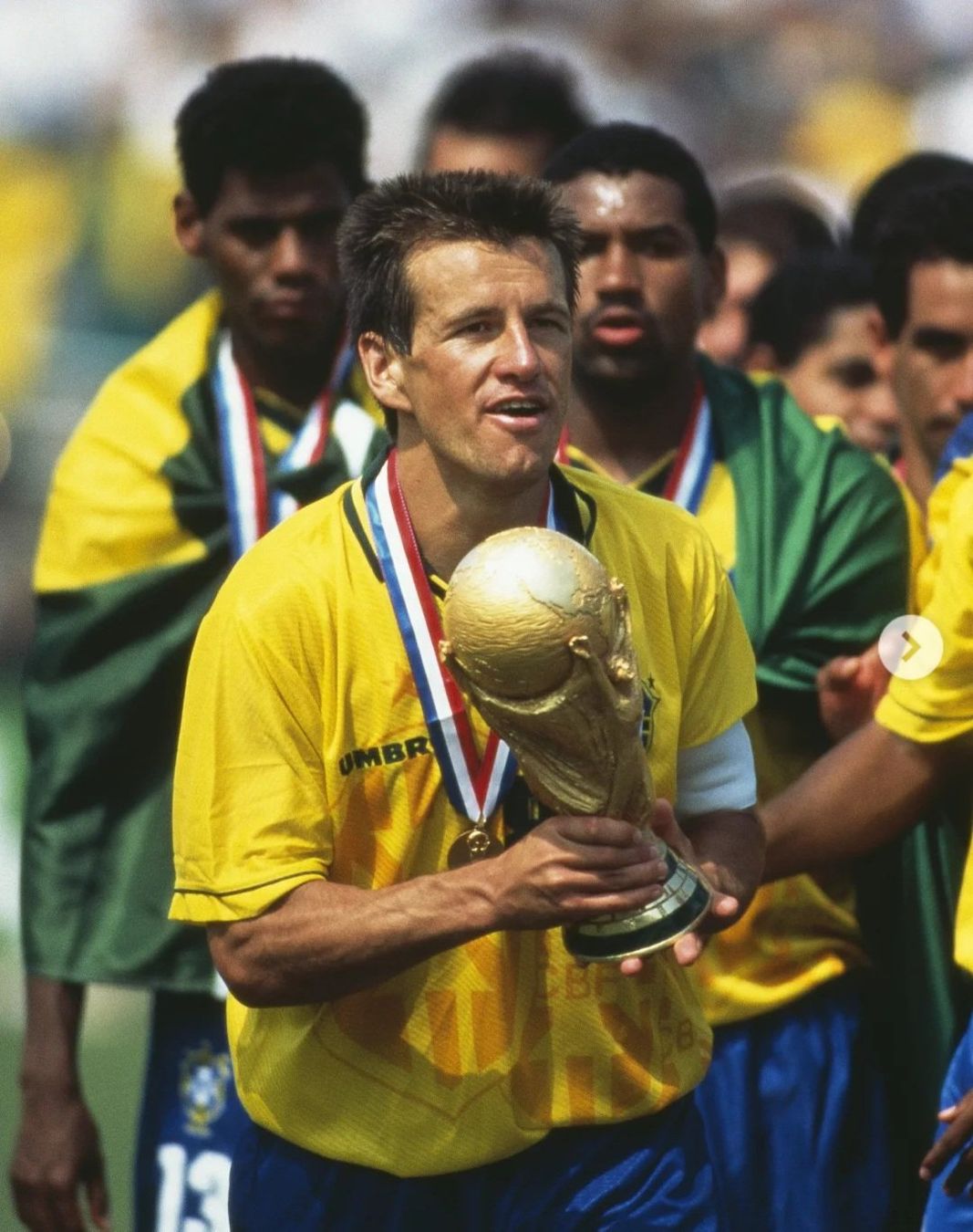 Canottiere & Pantaloni: Carlos Dunga / Brasilien 1994 Heimtrikot – Usato da Suhr venduto da SariLacivert1907 3