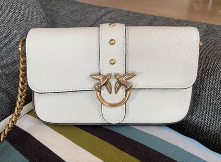 Pinko Handtasche Leder Weiss NWT Sommer-Tasche 