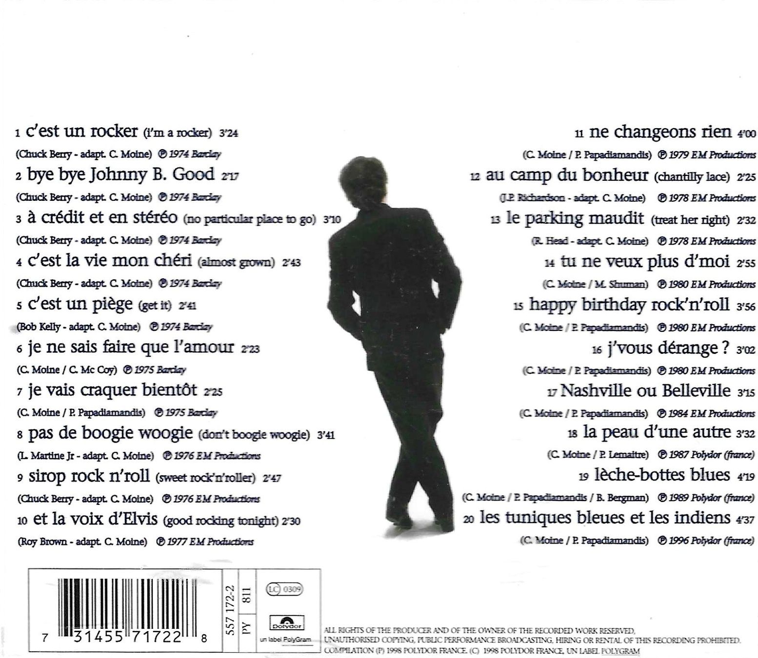 CD: Eddy Mitchell 2 CD's - Eddy Rocker & Eddy Lover – Usato da Savagnier venduto da Ne2065 1