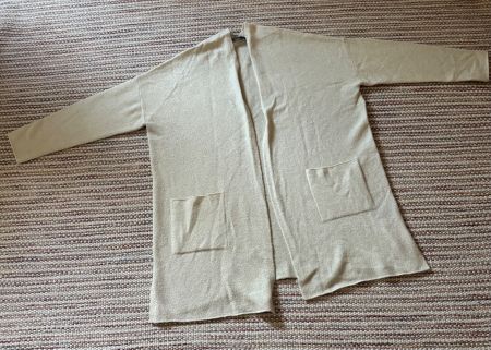 SET Damen Cardigan / Strickjacke Beige – Gr. 38