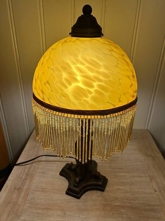Lampade: Jugendstil Tischlampe UNIKAT – Usato da St. Gallen venduto da matasurf 2