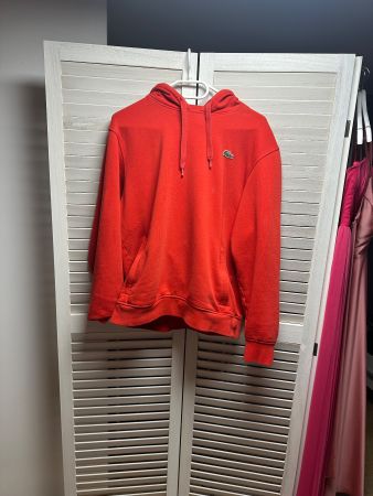 Lacoste Hoodie, Grösse M, Rot, Top Zustand für den Herbst!