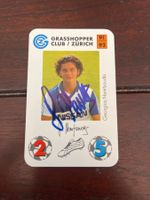 GC GCZ Grasshoppers Zürich Vintage Autogrammkarte 1991/92