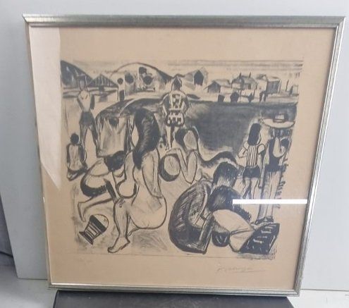 Grafica & Litografie: François Desnoyer Strandlandschaft Lithographie – Usato da Flums venduto da Flumsantik