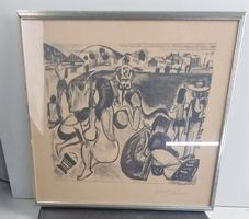François Desnoyer Strandlandschaft Lithographie