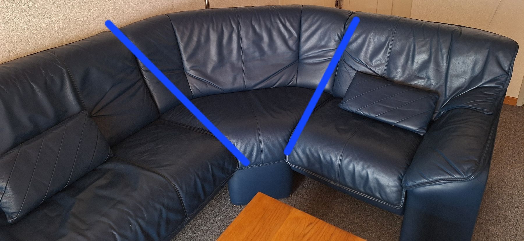 Sofas: Ledersofa – D'occasion à Uettligen par rou_5p7t 2