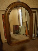 Miroir (h=90cm) Louis Philippe en merisier massif 1980er