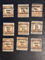 USA 1922 Lot 2 9 Precancel Vorausentwertungen Harding 1.5 C