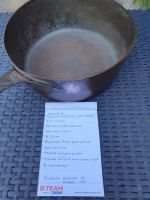 Casserole ancienne en cuivre massif 21cm XIXe siècle