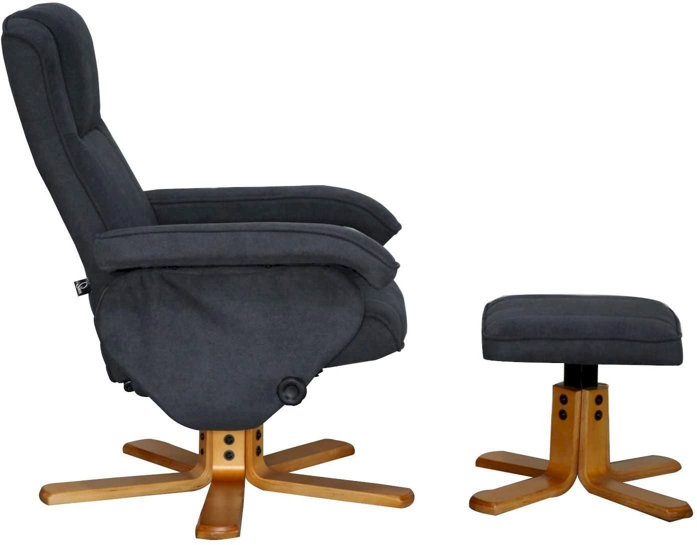 Poltrone: SVITA Charles Relaxsessel Hocker grau – Nuovo e nell'imballaggio originale da Bottighofen venduto da zaap 4