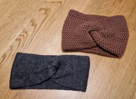 2 H&M Stirnbänder Grau & Altrosa