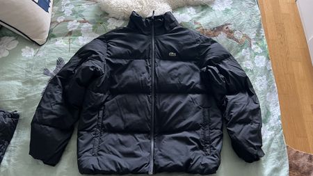Lacoste Jacke mit abnehmbarer Mütze, Grösse L - Top Zustand!