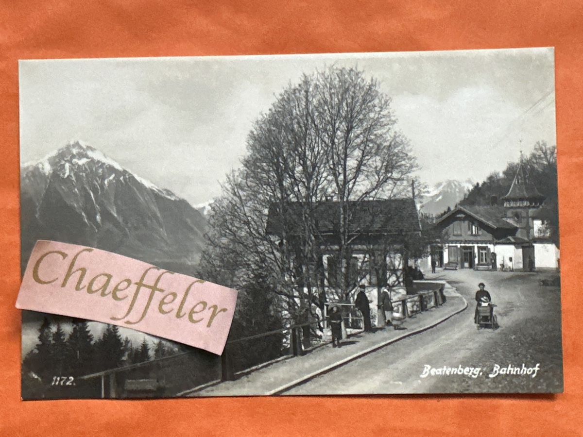 Cartoline postali: 1924 Beatenberg Bahnhof  – Usato da Zürich venduto da Chaeffeler