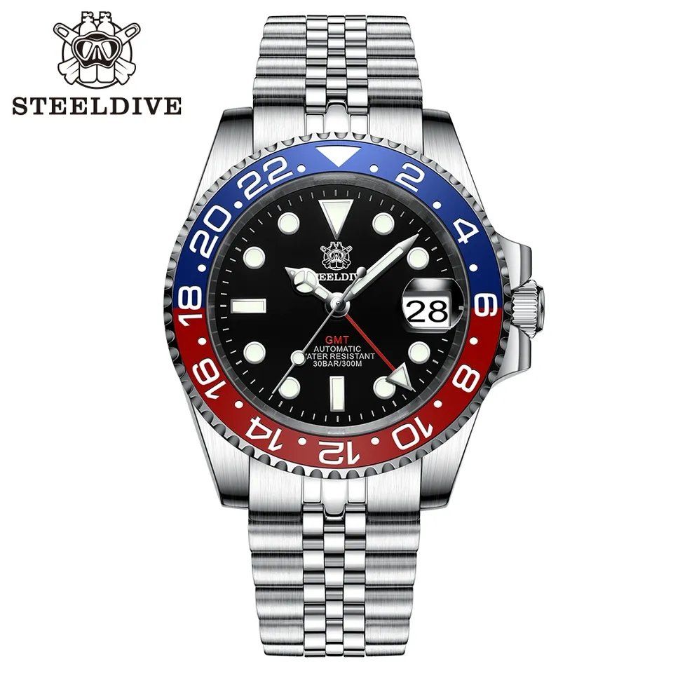 Uhren: Steeldive Jubilee Herrenuhren "Pepsi" GMT – Neu und originalverpackt aus Suhr von sjay.Cv 3