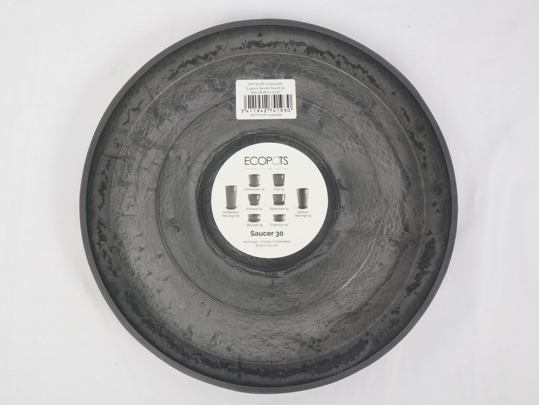Untersetzer: ECOPOTS Saucer Round – Neu (gemäss Beschreibung) aus Steinen von Restwert_Steinen 3