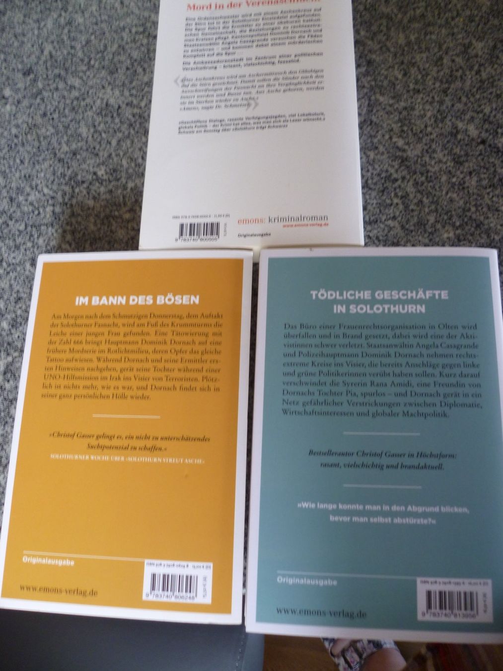 Libri: Solothurner Krimis – Usato da Bargen BE venduto da angel611 1