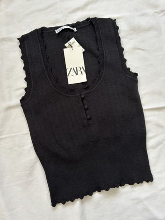 Débardeur noir Zara neuf avec étiquette taille S