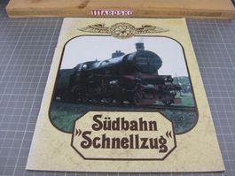Heft: Südbahn Schnellzug, ca 1980, Format ca 19x25 cm, 20 Se