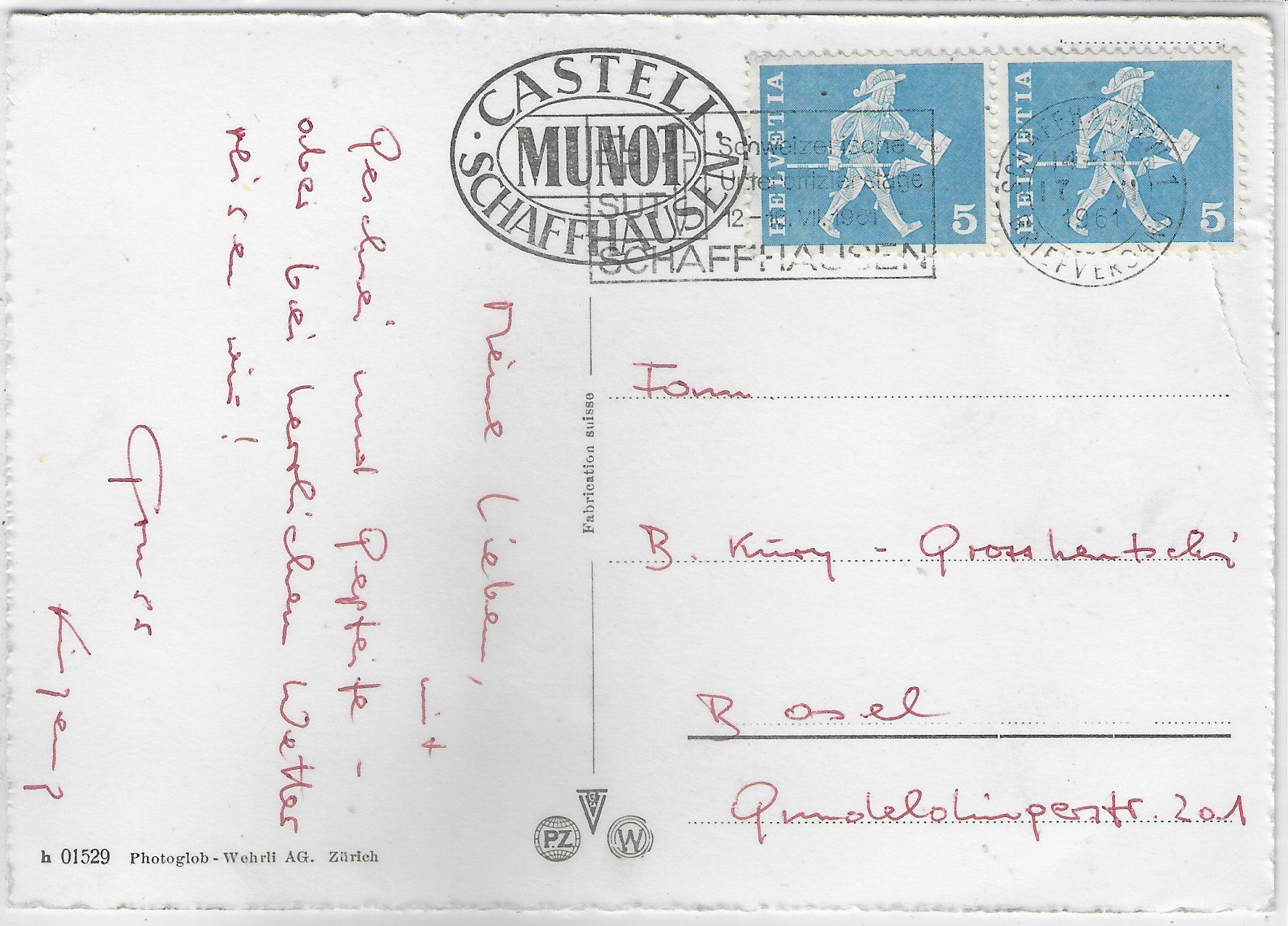 Cartoline postali: Schaffhausen - Dampfer – Usato da Ettingen venduto da Kartenplanet 1