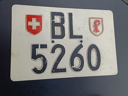 Altes Kennzeichen Nummernschild BL - ungültig zum Sammeln